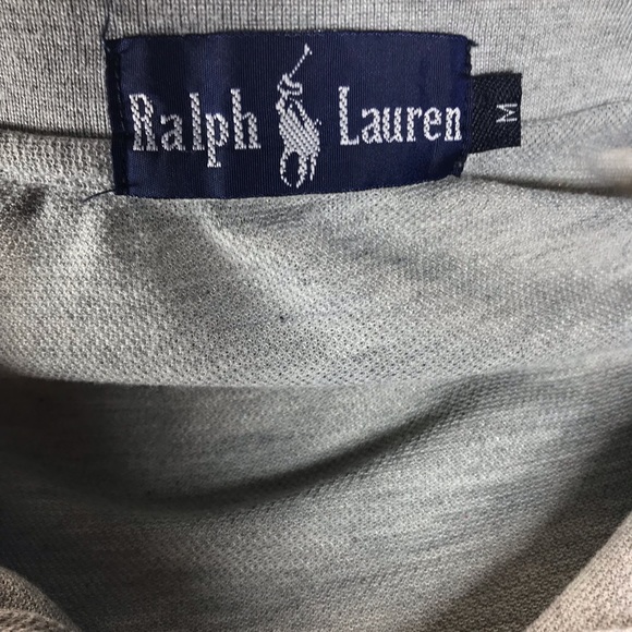 Men’s Ralph Lauren grey polo tshirt large logo - Picture 7 of 7